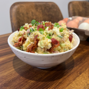 The Best Potato Salad in a bowl.
