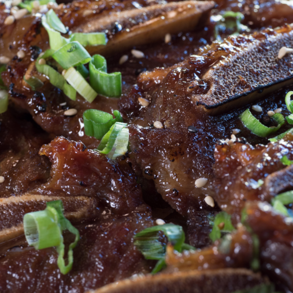 Korean BBQ short ribs.