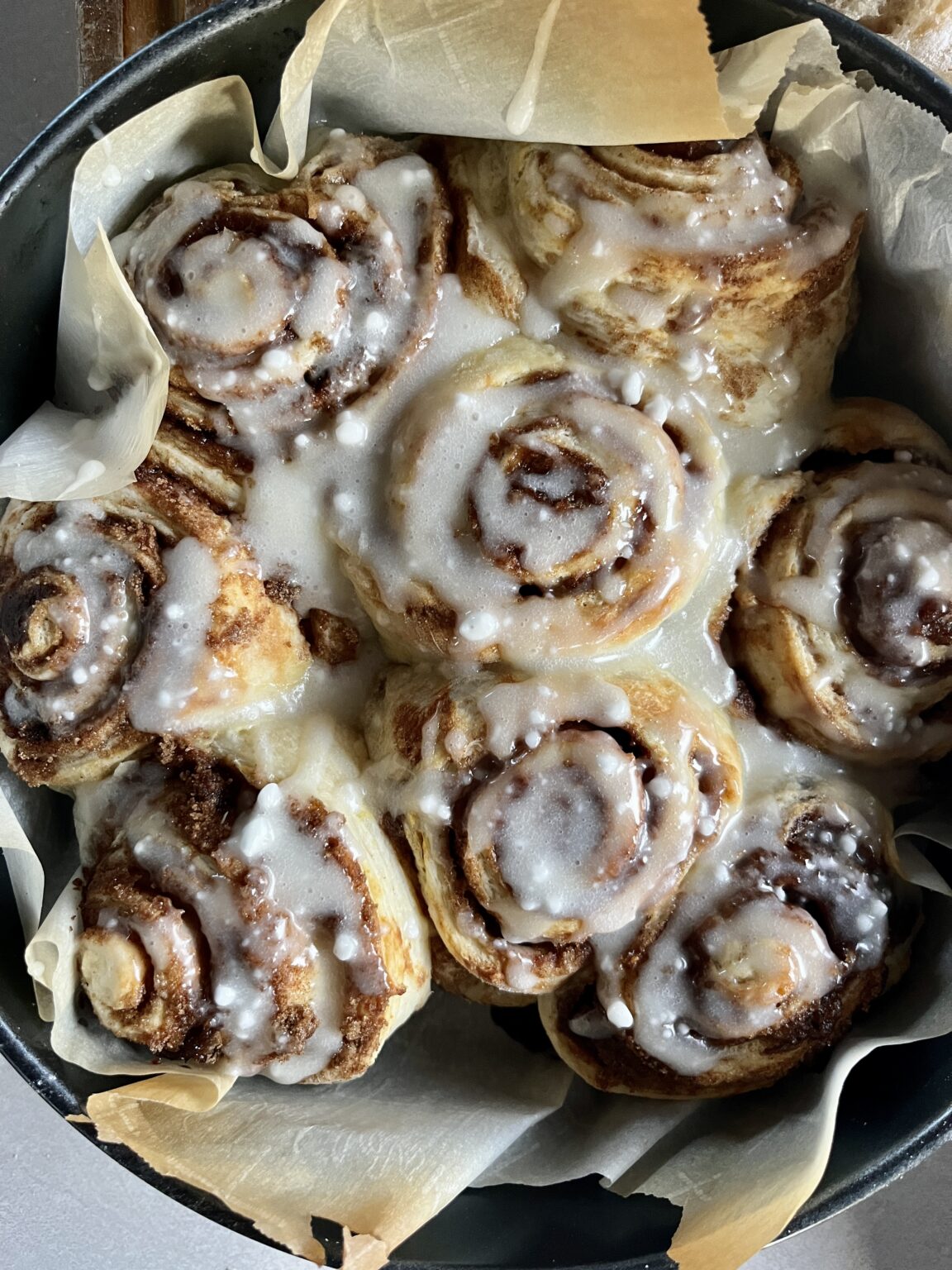 Easy Sourdough Cinnamon Rolls - Eggless Recipe - Shakan Ranch