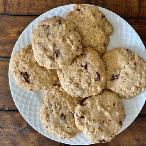 sourdough oatmeal chocolate chips cookies