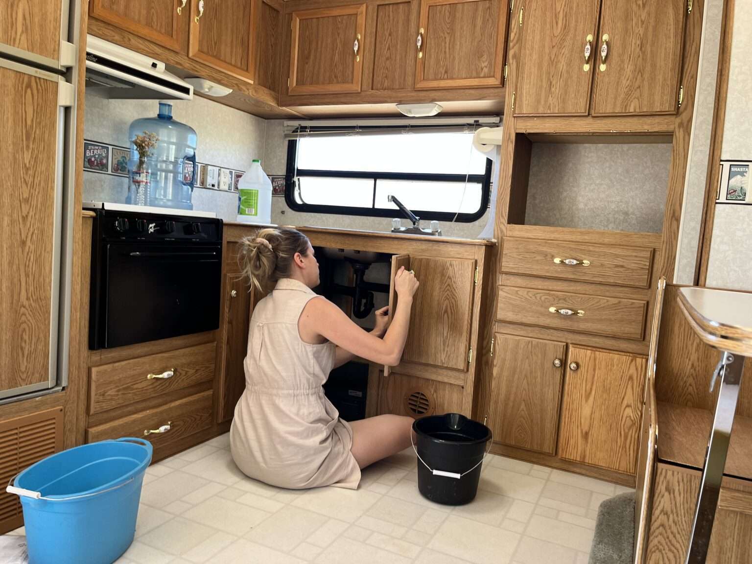 Repaint Rv How to DIY Two Toned Paint in an Older RV - Shakan Ranch