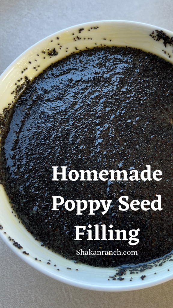 Homemade poppy seed filling.