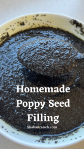 Homemade poppy seed filling.