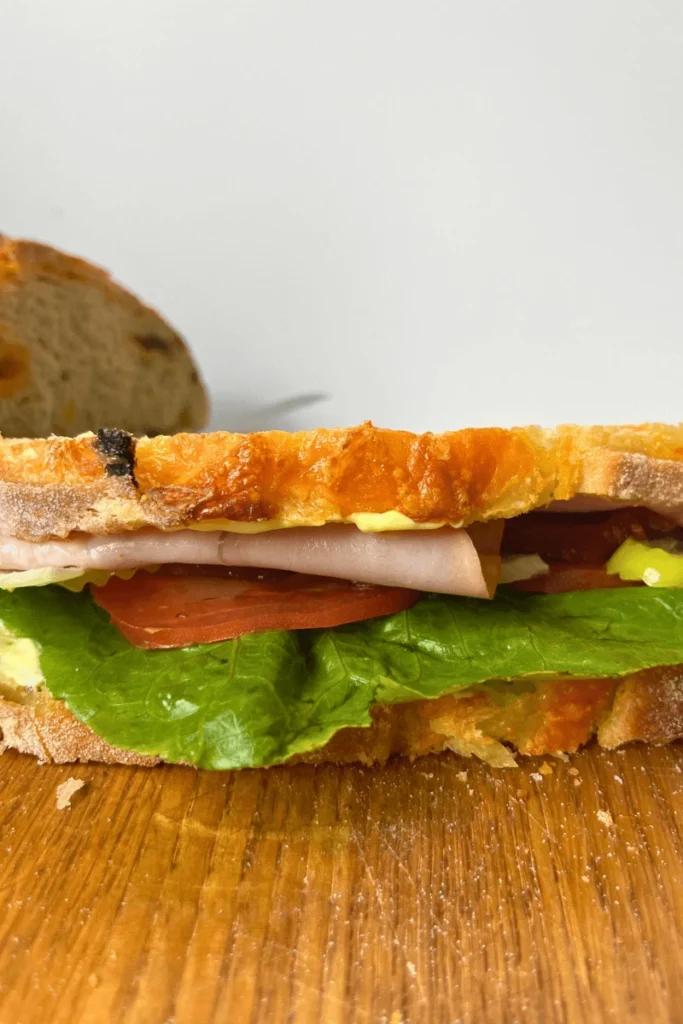 Sourdough Ham and Cheese Sandwich.