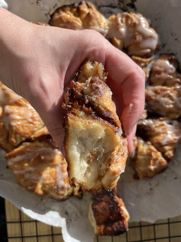 Sourdough Cinnamon Star baked.