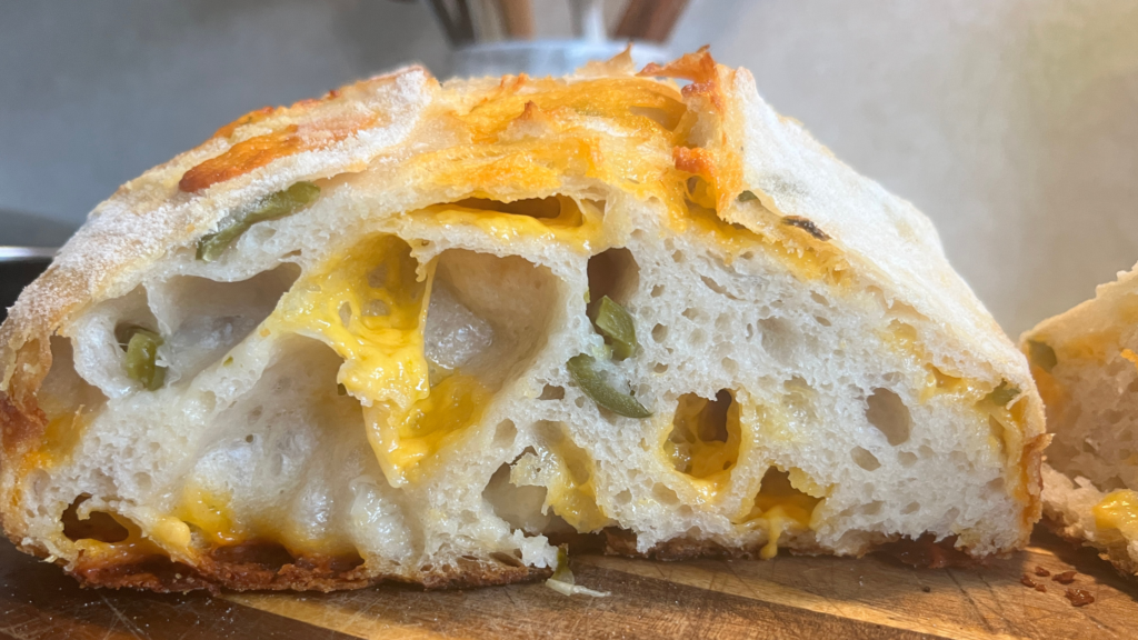 Sourdough Jalapeño Cheddar Bread Loaf Recipe