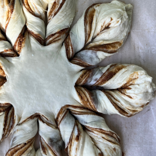 Sourdough cinnamon star.