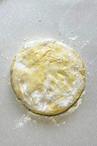 Sourdough almond brioche dough.