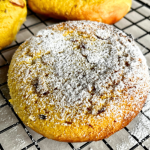 Sourdough almond brioche buns.