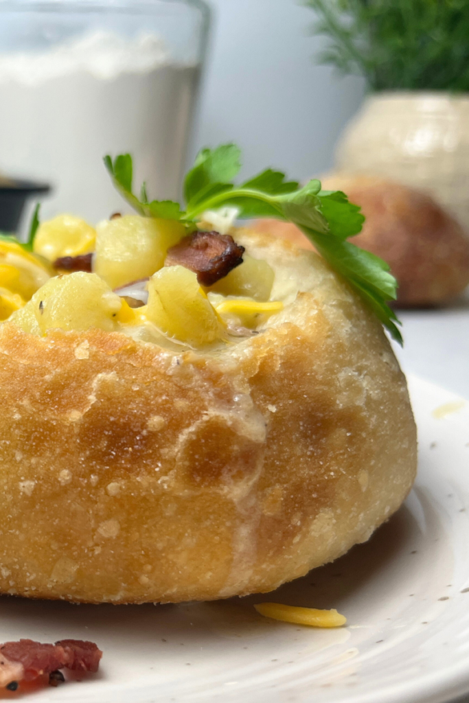 Sourdough bread bowls.