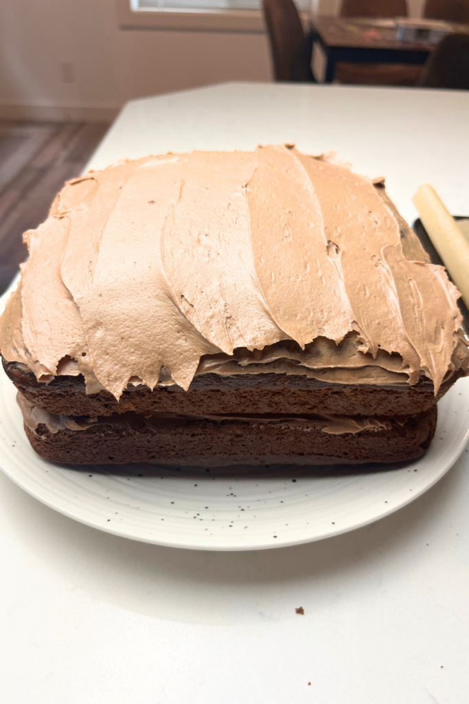 Sourdough chocolate cake.