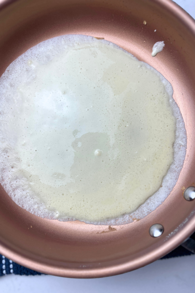 Sourdough crepe batter.