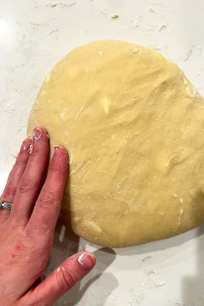 Sourdough cherry cheesecake buns dough.