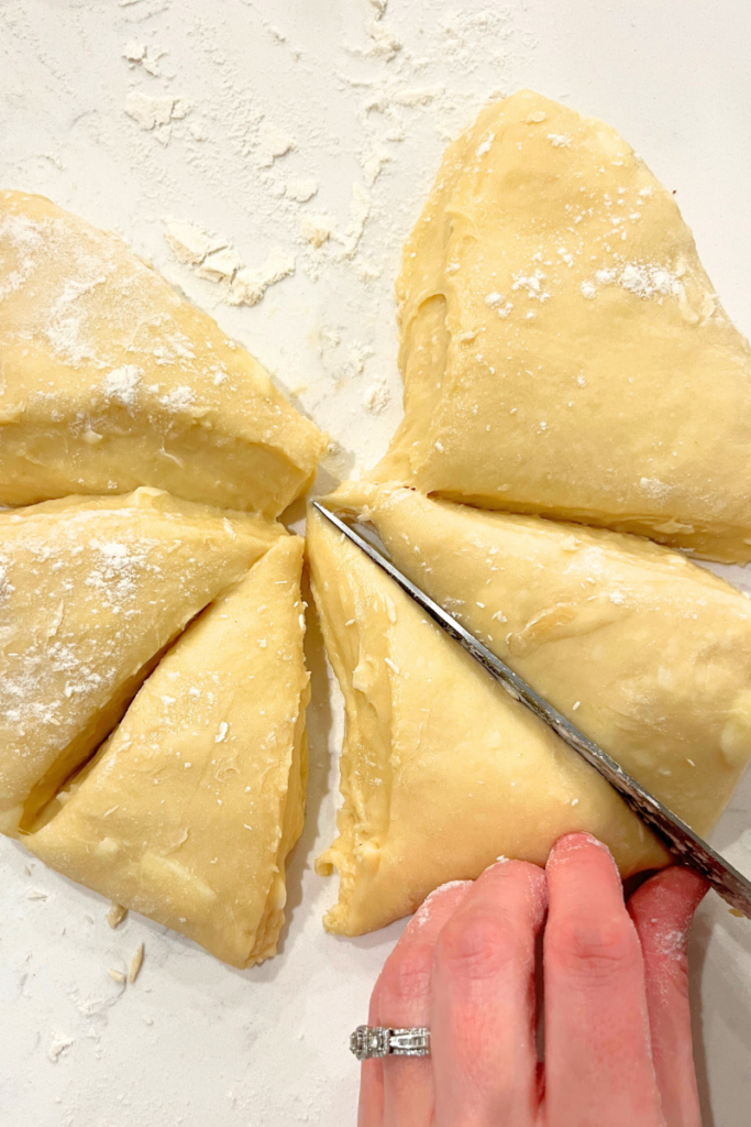 Sourdough cherry cheesecake buns dough.