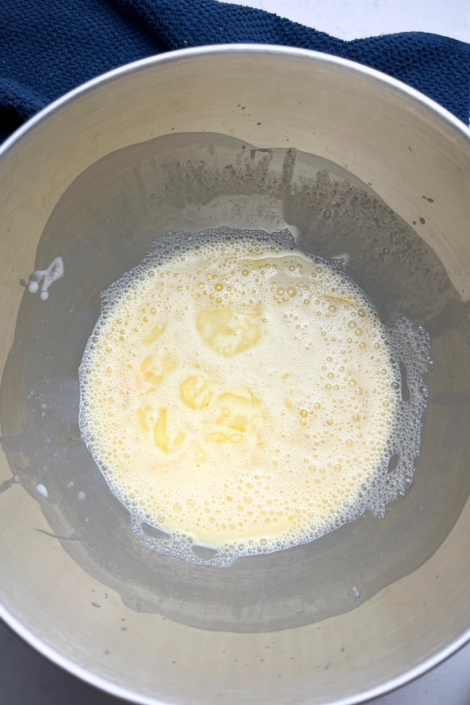 Sourdough crepe batter.