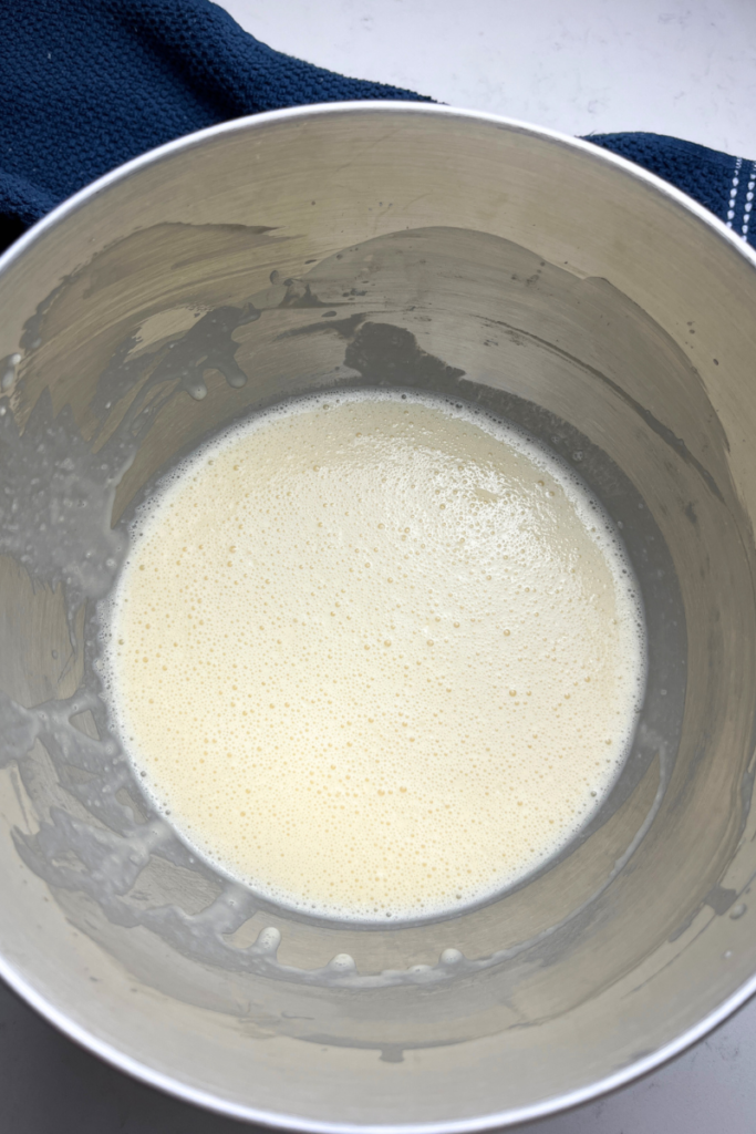 Sourdough crepe batter.