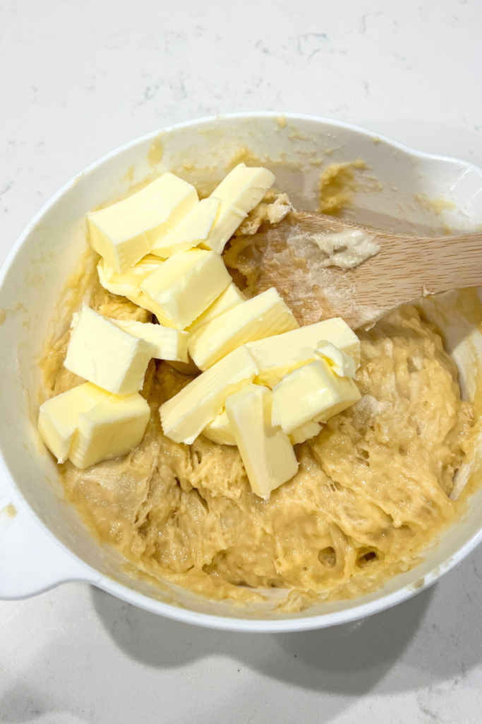 Butter into Sourdough cherry cheesecake buns. 
