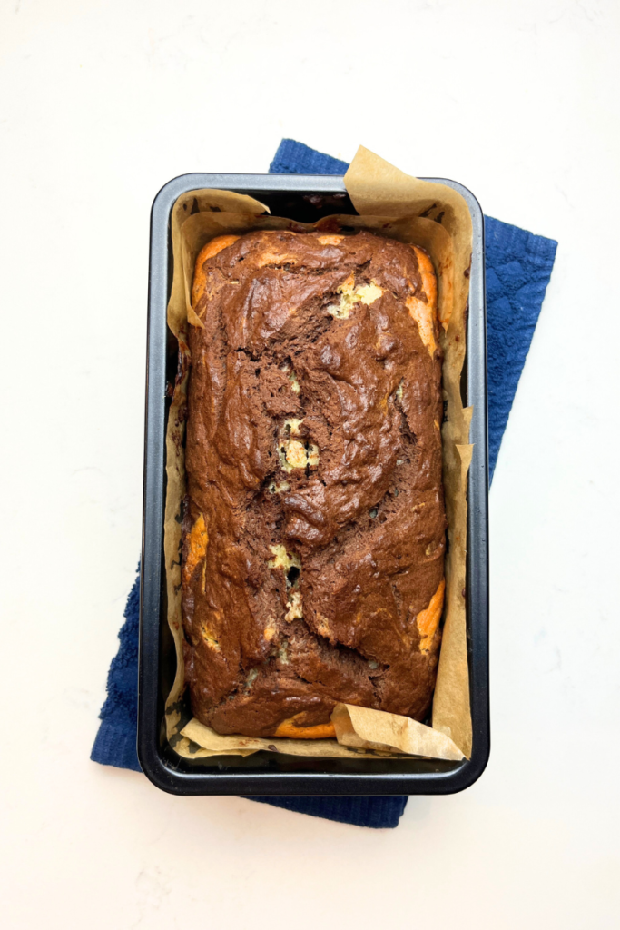 Sourdough Marble Loaf Cake.