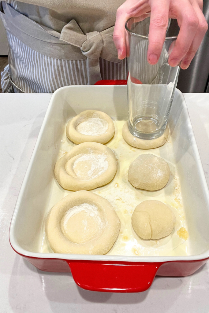 Sourdough ham and cheese buns.