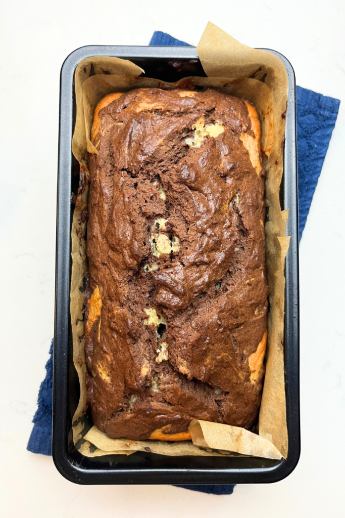 Sourdough Marble Loaf Cake.