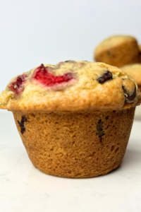 Sourdough Chocolate Chip Strawberry Muffins 