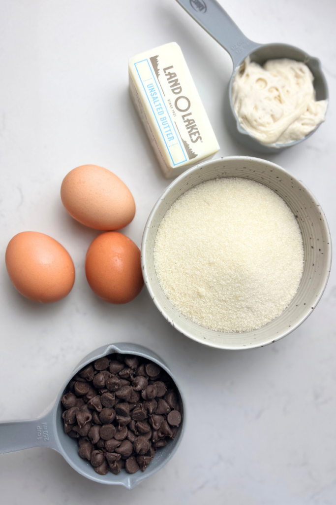 Sourdough brownie wet ingredients.