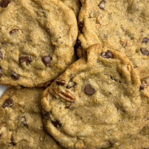 Sourdough Brown Butter Chocolate Chip Pecan Cookies