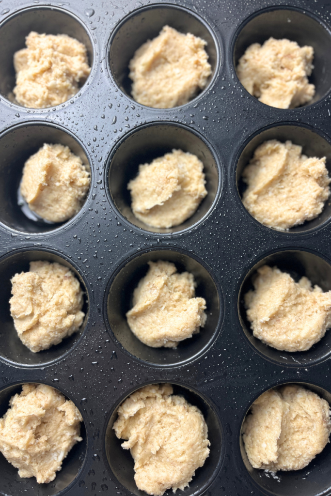 Sourdough cinnamon muffins.