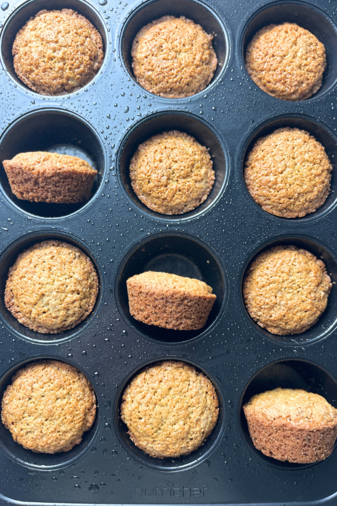 Sourdough cinnamon muffins.