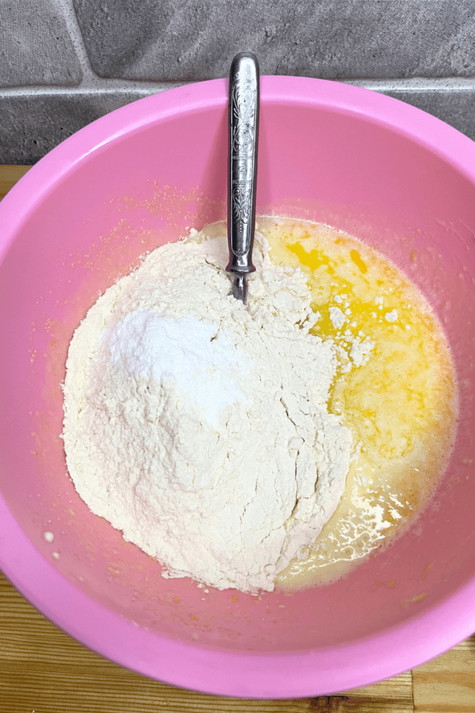 Sourdough Lemon Loaf ingredients.