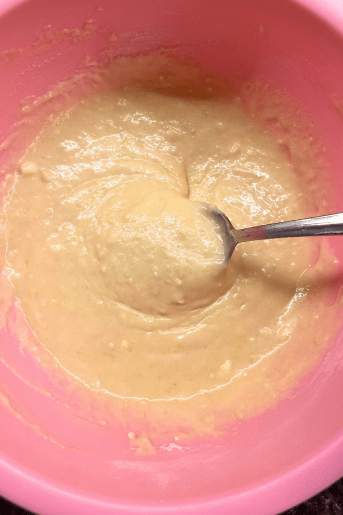 Sourdough Lemon Loaf batter.