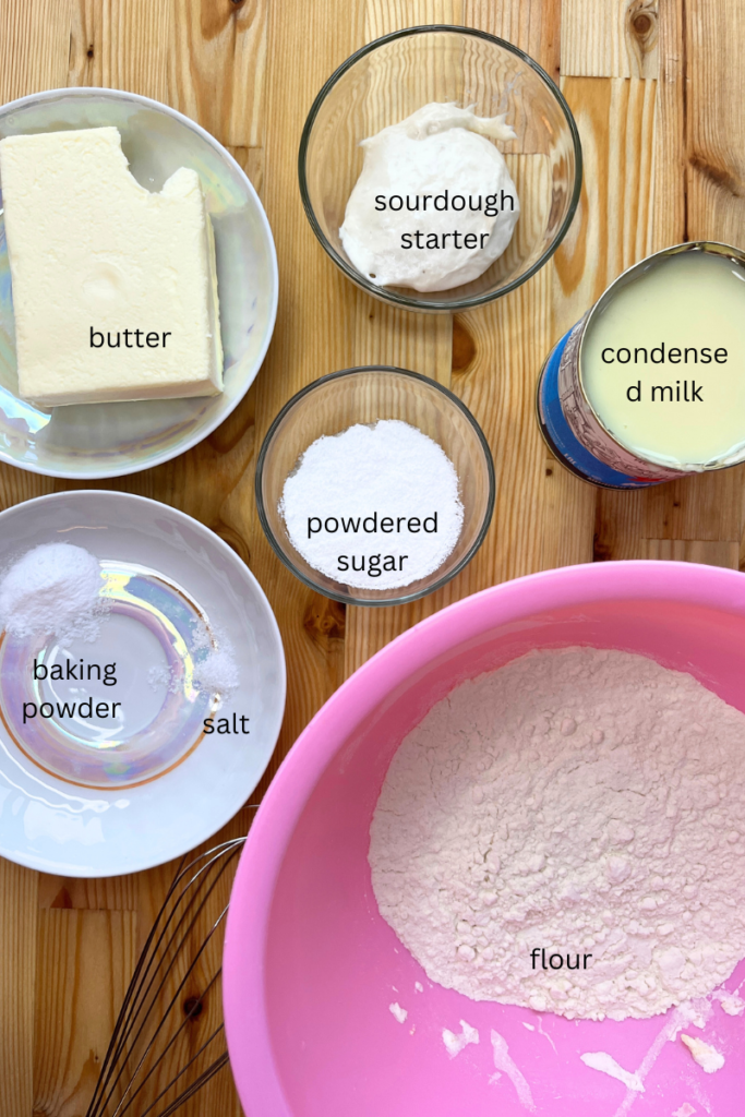 Sourdough Condensed Milk Cookies ingredient. 