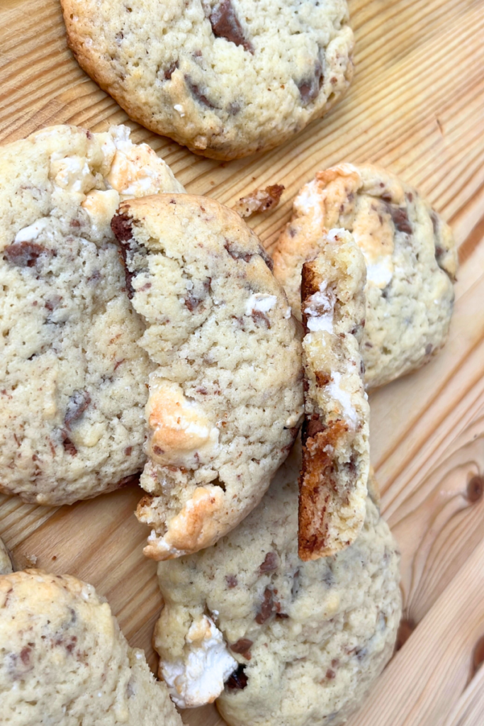 Sourdough Chocolate Chip Marshmallow Cookies