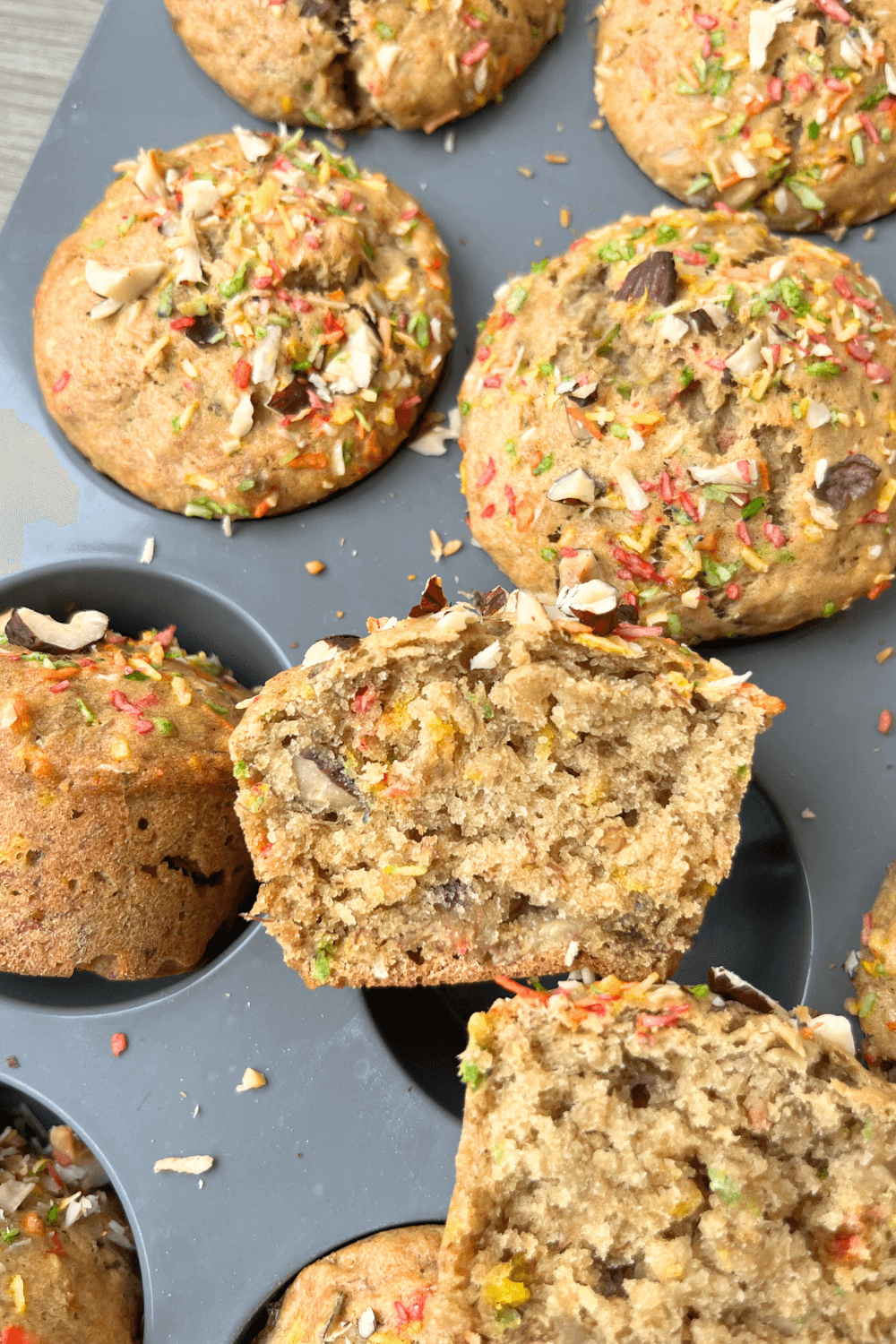 Moist Sourdough Banana Bread Muffins