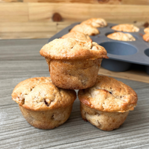 Sourdough Apple Cinnamon Muffins.