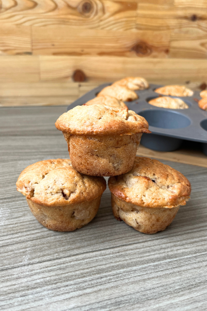 Sourdough Apple Cinnamon Muffins.