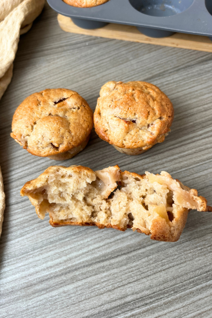 Sourdough Apple Cinnamon Muffins.