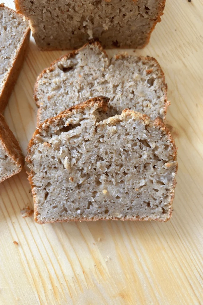 Moist Sourdough Almond Banana Bread (with Sour Cream). 