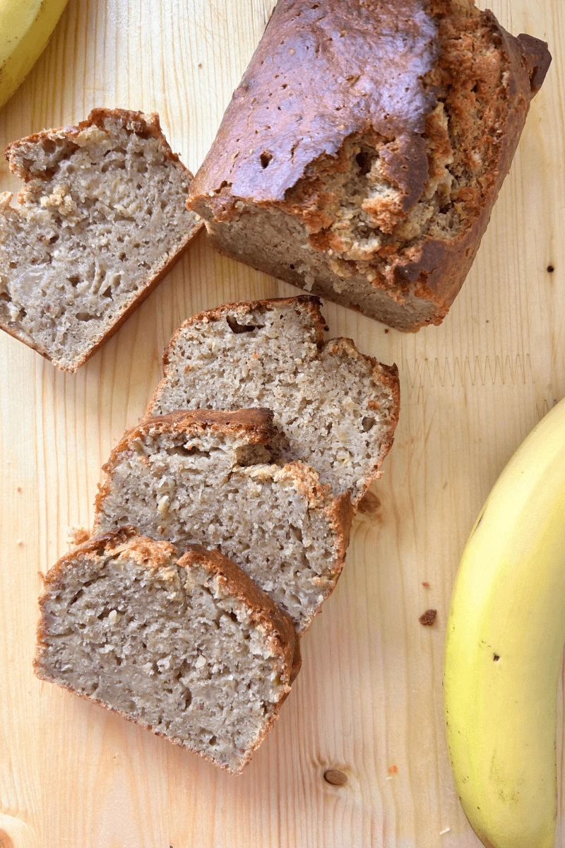 Moist Sourdough Almond Banana Bread (with Sour Cream)