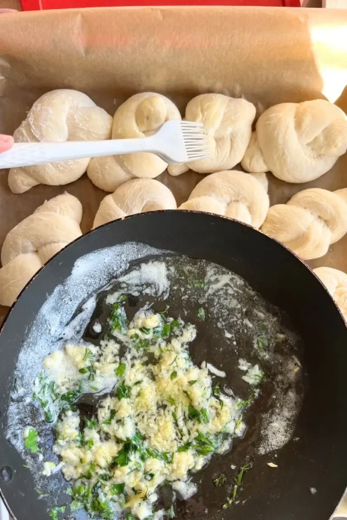 Sourdough garlic knots. 