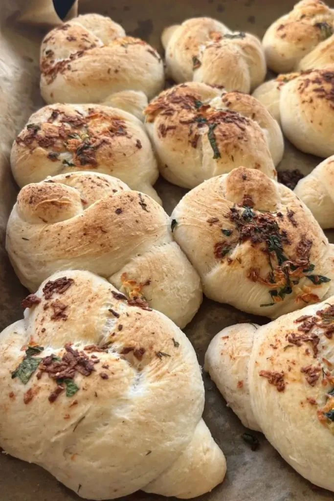 Sourdough garlic knots. 
