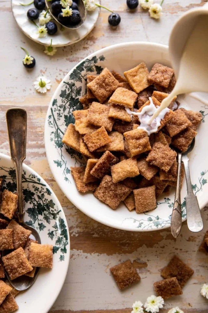 Sourdough cereal in a bowl. 