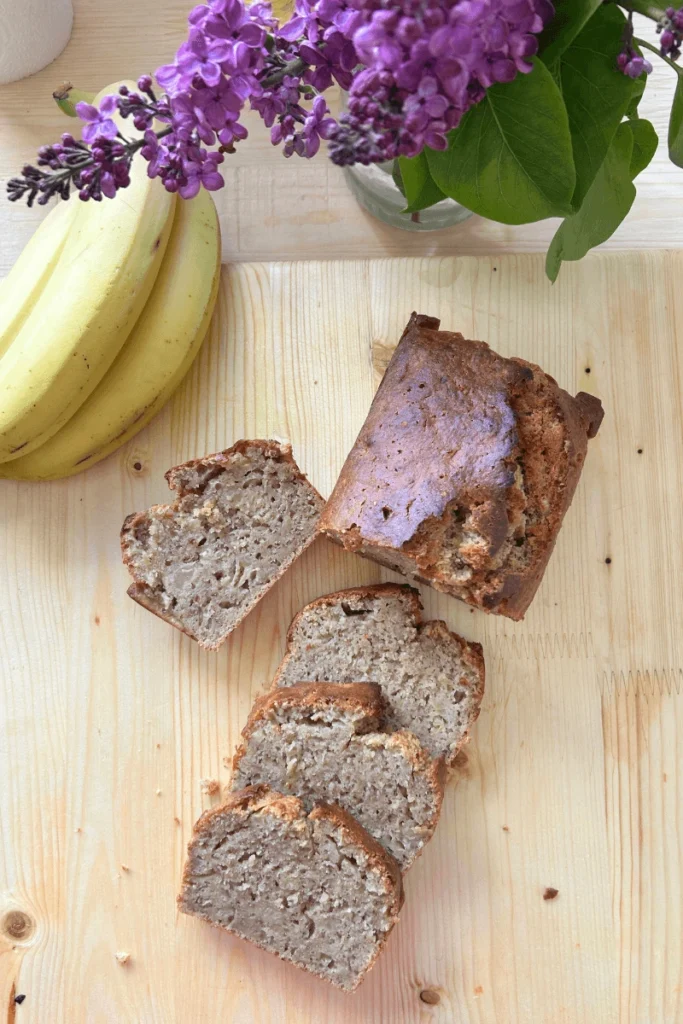 Moist Sourdough Almond Banana Bread (with Sour Cream).