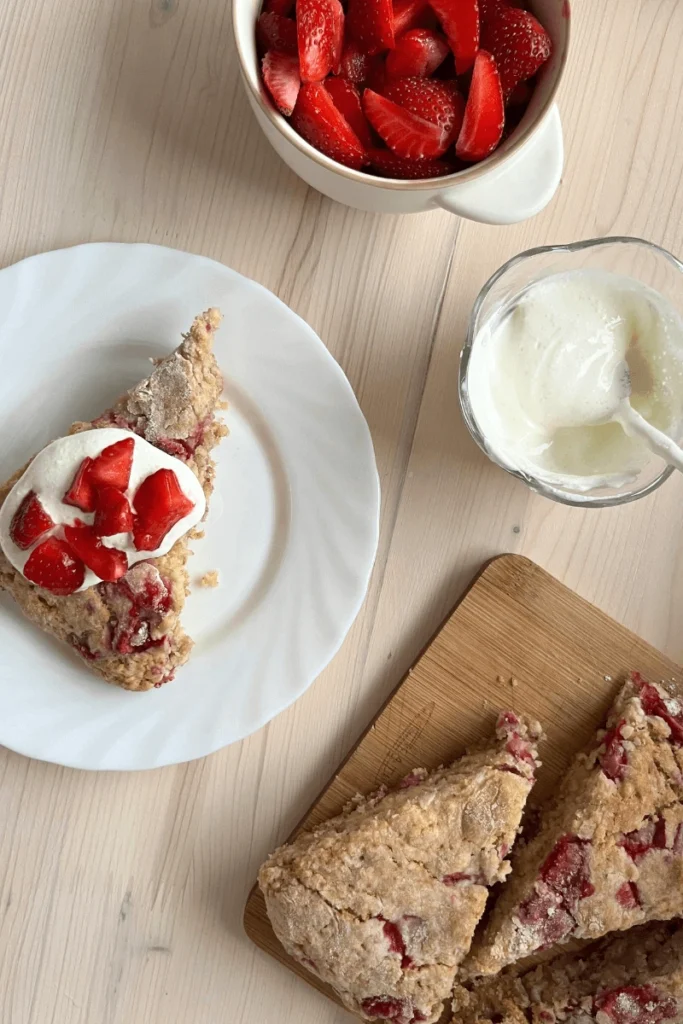 Strawberry Sourdough Scones (or Biscuits!)