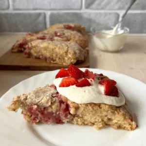 Sourdough strawberry scones.
