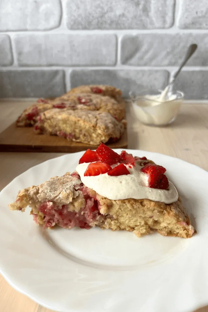 Sourdough strawberry scones.