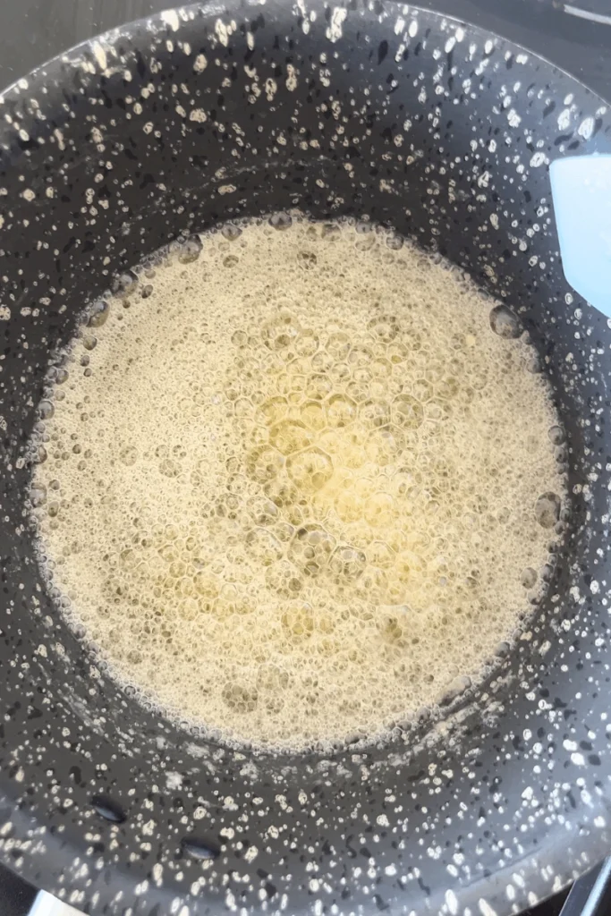 Brown Butter in a saucepan.