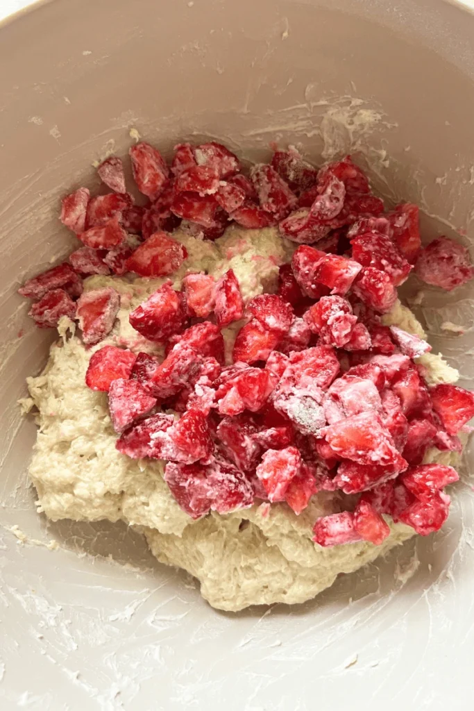Sourdough strawberry scones. 