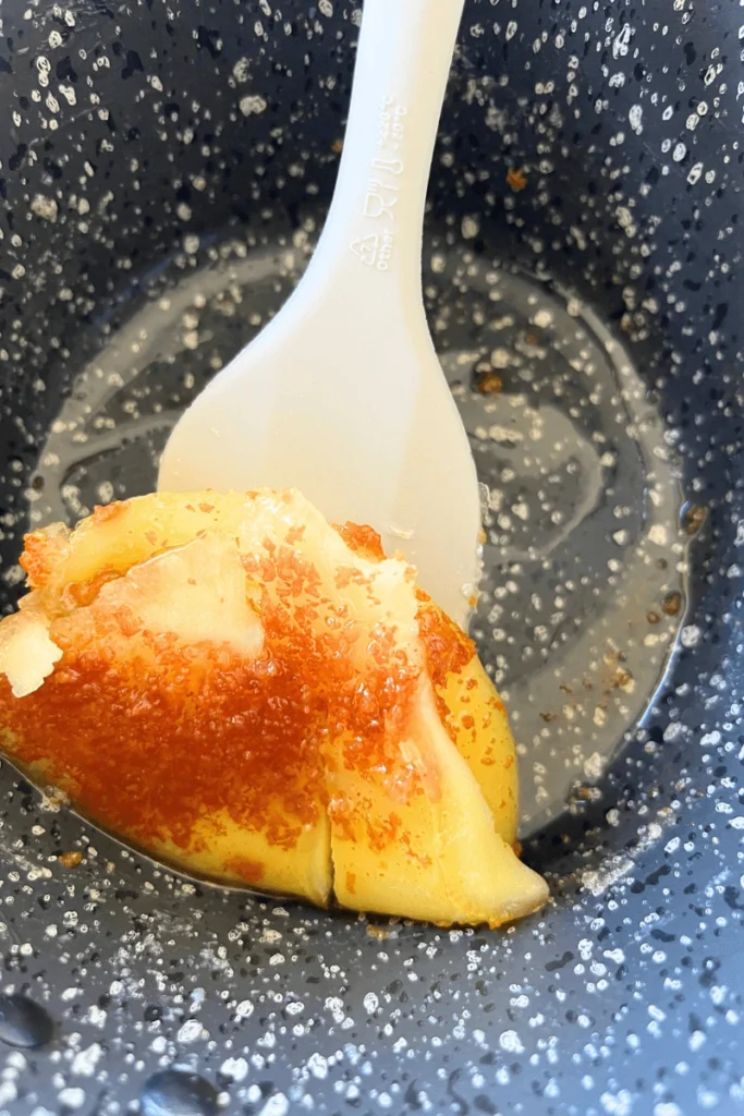 Brown butter in a small saucepan. 