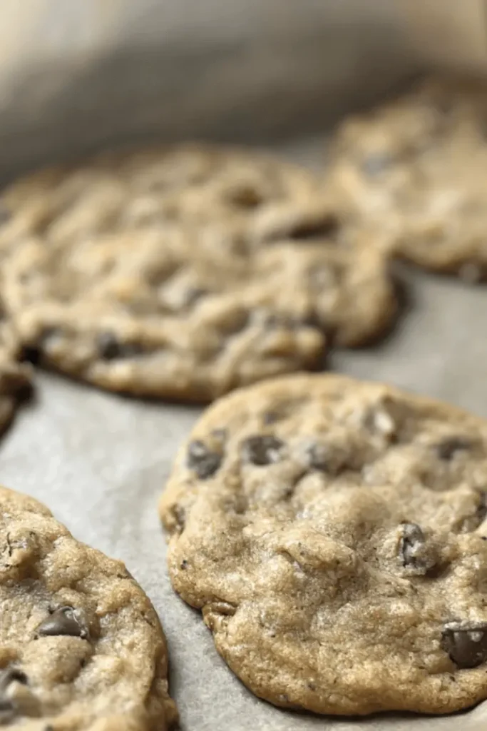 Brown Butter Sourdough Chocolate Chip Cookies.